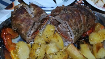 Foodbook #828 Roast stuffed pork