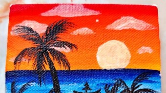 "painting on canvas "