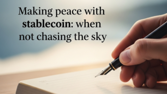 Making peace with stablecoin: when not chasing the sky