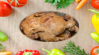 Roasted duck with apples - strength in simplicity
