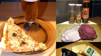 3 cheeses, 3 meats, three brilliant additions - homemade pizza a`la marianomariano