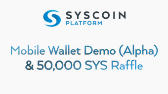 Get Some Free $SYS by Downloading the Syscoin Spark Mobile Wallet and Participating in the 50K $Sys Raffle!