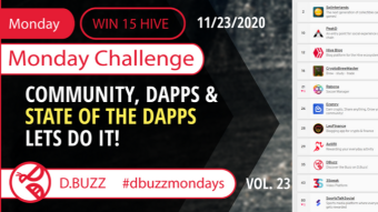 Win 15 HIVE >> Monday Challenge >> From D.Buzz (ROUND 23)