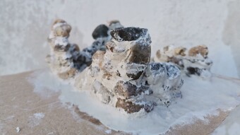 The guardian of my new #sculpture in clay ... The old city ruins of the First Jedi Order