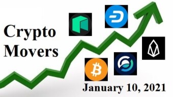 Top 5 Cryptocurrency Movers for January 10, 2021