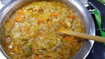 Foodbook #540 rice and leek pilaf