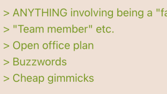 Red Flags When Joining a Company? | 4chan greentext