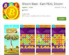 Bitcoin Blast - cool little game that pays up to 100 satoshi a day