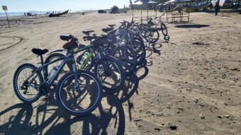 Winter Biking Trip to The Beach, Frozen Road…