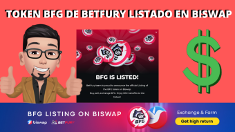 😋 BFG THE BETFURY TOKEN LISTED IN BISWAP 😋