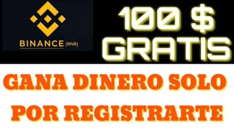 Consigue 100 $ gratis en BINANCE