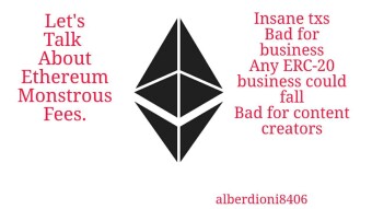 Let's Talk About Ethereum Monstrous Fees.