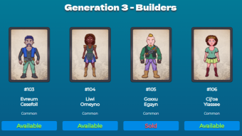 Moon Stones Collection - Twitter NFT giveaway and Generation 3 sales