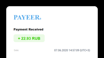 Payment received from WMRFast + 22.93 RUB | total paid 75.05 RUB