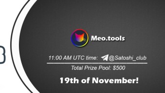 Join the AMA of Satoshi Club x Meo. Rewards: 500 USDT, November 19th.