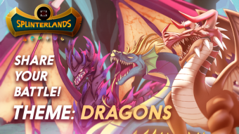 A Splinterlands share your battle with our Scaled Friends