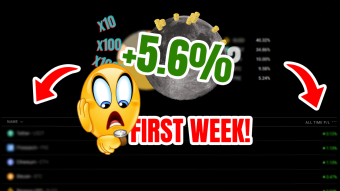 To The Moon #3 - First week of the project, profit 5.6%, I'm entering XEN!