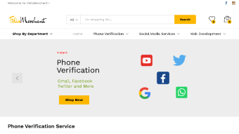 Virtual phone number for phone verification