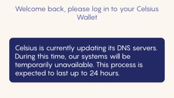 Celsius customers locked out of wallet after DNS update