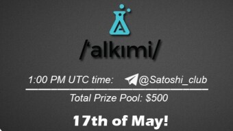 Join the AMA of Satoshi Club x Alkimi. Rewards: 500 USDT, May 17th.