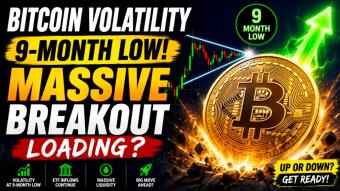 Bitcoin Volatility Hits a 9-Month Low — Is a Massive Breakout About to Happen? 🚀