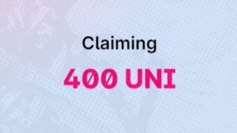 Claim 400 UNI if you swapped on UNISWAP before 1 September