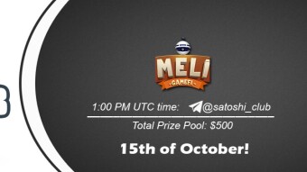 Join the AMA of Satoshi Club x MELI Games. Rewards: 500 USDT, October 15th.