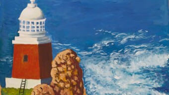 The Lighthouse of Cape Town (traditional art)