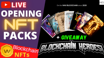 Pulled a 1/1 $1000+ NFT Blockchain Heroes Card