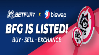 Betfury BFG Token is listed and tradable on Biswap