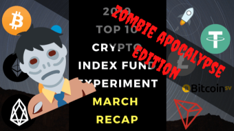EXPERIMENT - Tracking 2019 Top Ten Cryptocurrencies – Month Fifteen - UP 6%