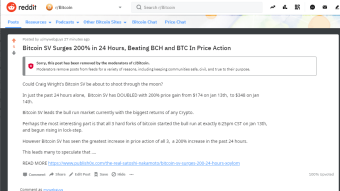 Reddit BTC Forum Bans Free Speech