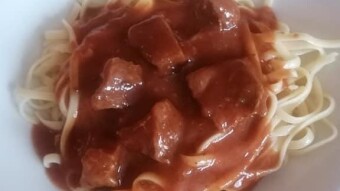 Daily meal #176 red beet with pasta