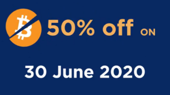 BTC at 50% off on 30/06 4th Anniversary Special!