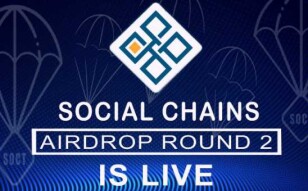 SocialChains (Round 2) Airdrop / Value: 8000 S-TOKENS (~$8) / Referral System: Yes /