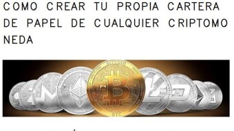 Como crear tu propia cartera de papel de cualquier criptomoneda