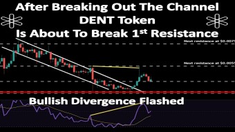 After Breaking Out The Channel DENT Token Is About To Break 1st Resistance
