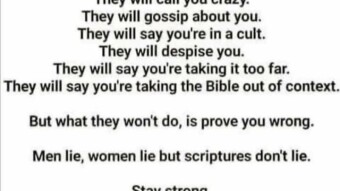 "Blessed rather are those who hear the word of God and obey it!"
