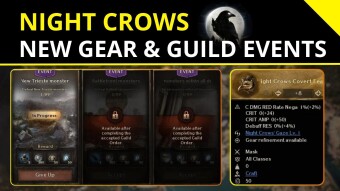 Night Crows 🌒| New Night Crows Gear and Guild Events!