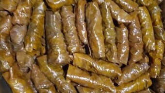 Foodbook #211 Greek Dolmades - Stuffed Vine Leaves with recipe
