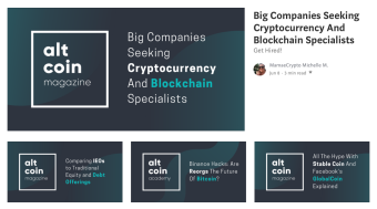 Find my articles now at Alt-coin Magazine. YAY!