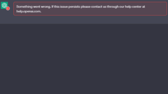 Chat GPT issue