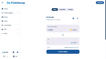 FishSwap (FISH) || Automated Market Maker (AMM) & Yield Aggregator - Decentralized Exchange Protocol on BSC.