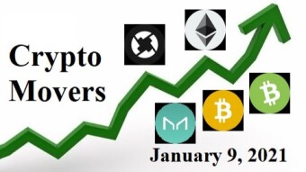 Top 5 Cryptocurrency Movers for January 9, 2021