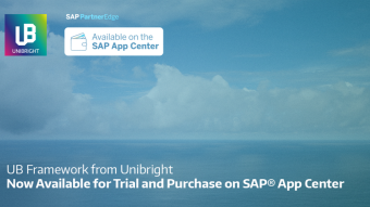 UB Framework from Unibright Now Available for Trial and Purchase on SAP® App Center