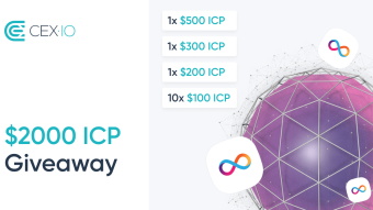 CEX.IO Broker $2000 ICP giveaway
