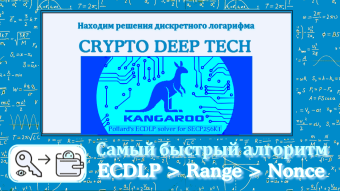 Pollard’s Kangaroo find solutions to the discrete logarithm secp256k1 PRIVATE KEY + NONCES in a known range
