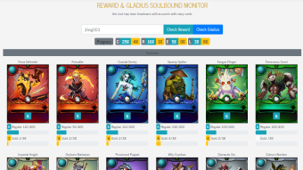 Splinterlands: Monitoring my Soulbound and Gladius Cards