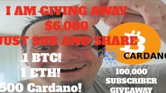 $50 Crypto Road to 1k giveaway!! 1000 Subscriber YouTube BTC Giveaway! Just Sub and Share!