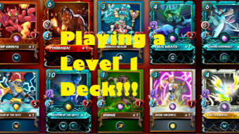 Splinterlands - Playing with only level 1 cards!